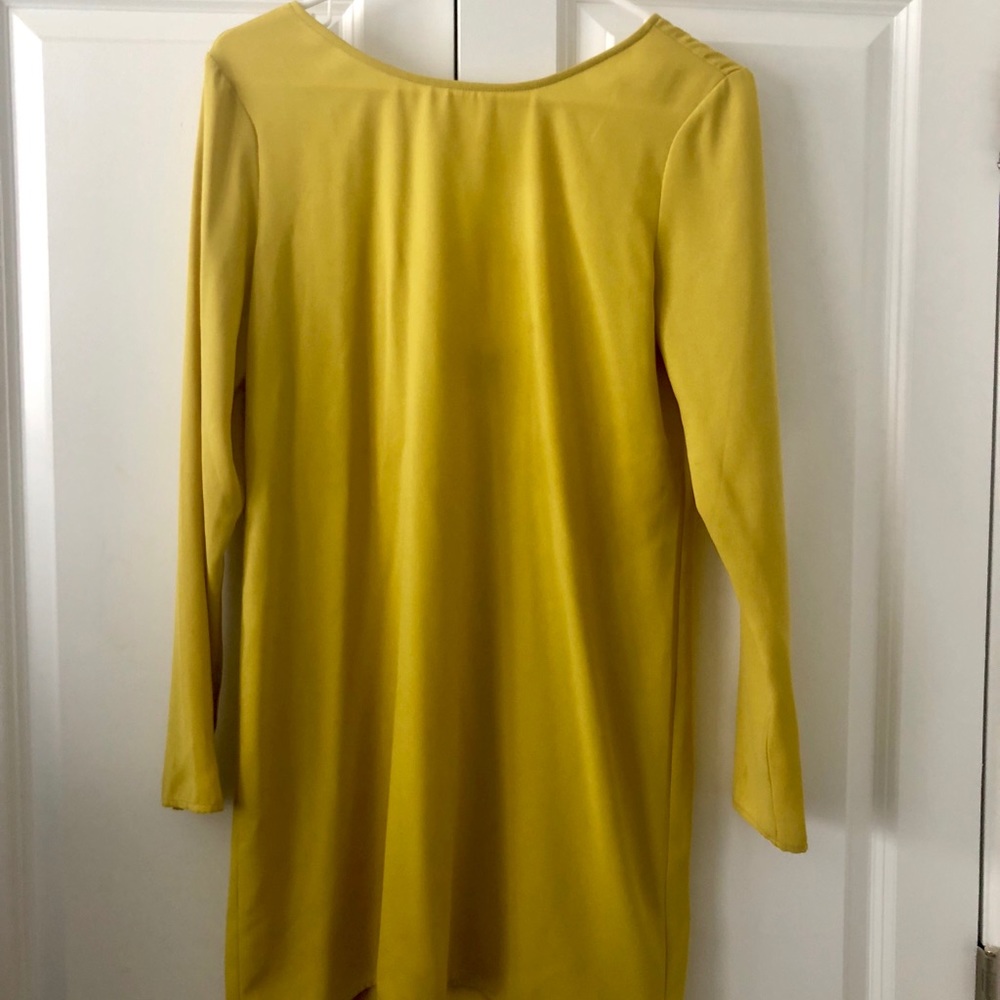 Tildon yellow long sleeve dress